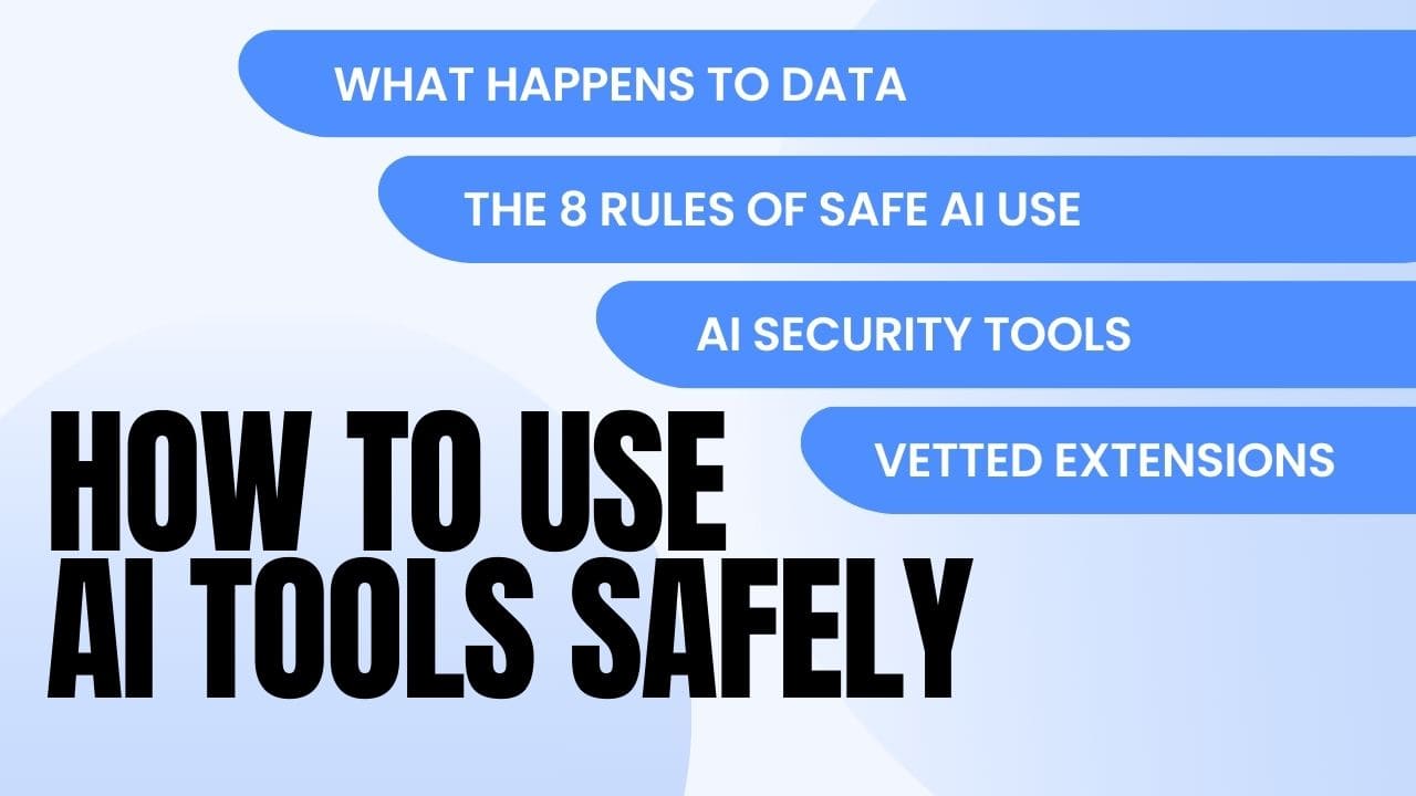Shield icon representing safe use of AI tools and data privacy